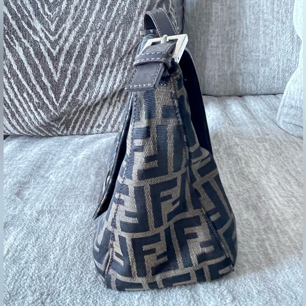 RESERVED FOR SAM - SOLD - Fendi Zucca Canvas Mamma Baguette Shoulder Bag - Picture 6 of 17